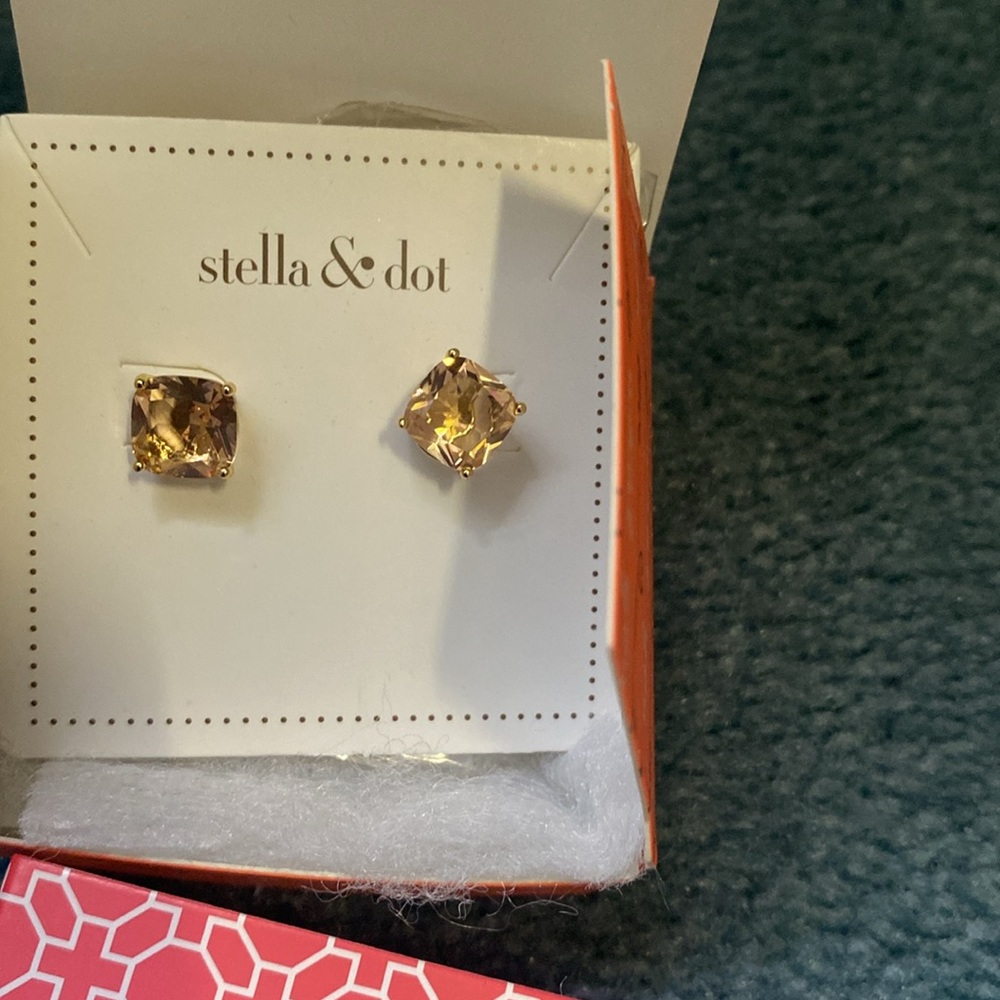 Stella and Dot post earings/never worn